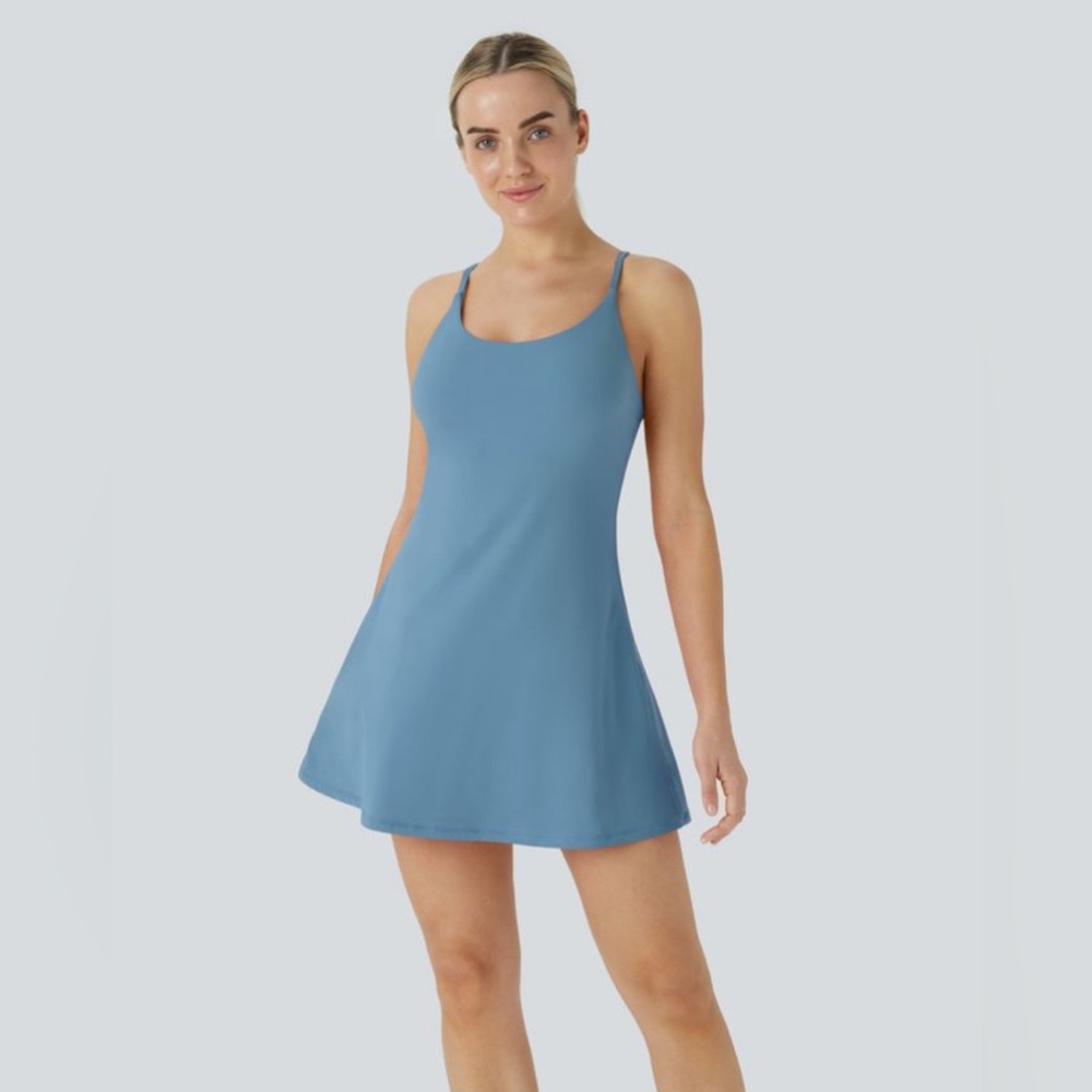 Halara SoftlyZero Plush Backless Active Dress